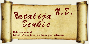 Natalija Denkić vizit kartica